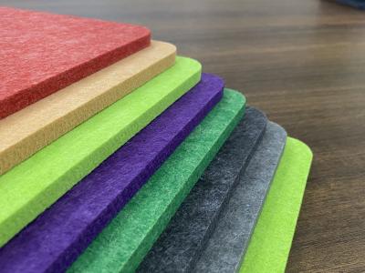 Chine Panneaux acoustiques en fibres de polyester, isolants acoustiques et absorbant le son, panneaux muraux à vendre