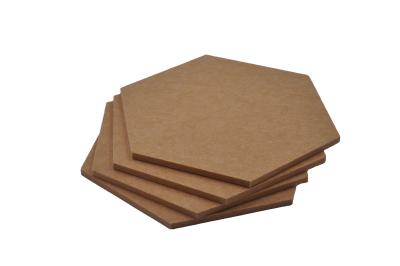 China Recycled PET Wall Hexagon Acoustic Panel 9mm / 12mm Indoor Decoration for sale