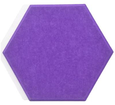 China Hexagon Polyester Fiber Customized Acoustic Panels Sound Absorbing Felt Panels for sale