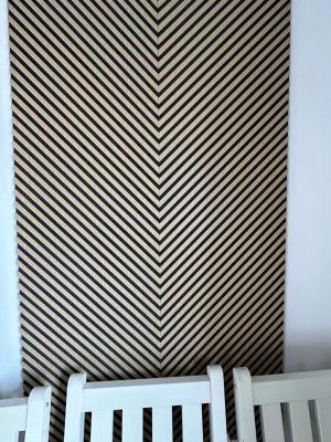 China Sound Absorbing MDF Walnut Wood Slatted Acoustic Panels For Interior Decoration Wall for sale