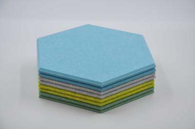 China 10mm Architectural Hex Acoustic Panels Felt Sound Absorbing Wall Panels for sale