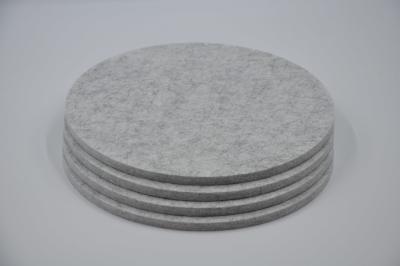 China Customized PET Round Acoustic Panels Soundproofing Board For Wall And Ceiling for sale