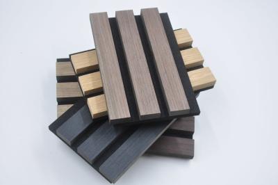 China Modern Acoustic Wood Veneer Panel Akupanel PET Soundproofing For Hotel for sale