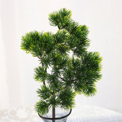 China Newcomer Customized high simulation bonsai ornamental high quality factory decor artificial pot beauty pine for sale