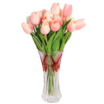 China Fashional Gift Factory Wholesale Realistic Fake Plant Realistic Plastic Tulips, Homes Garden Decoration Artificial Flowers Tulip for sale