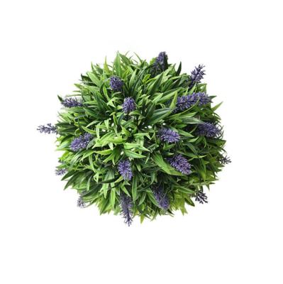 China 2022 High Simulation Decor Artificial Flowers Hot Sale Indoor Outdoor Lavender Hanging Round Ball for sale