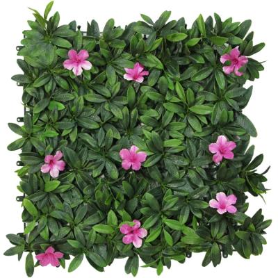 China New Products Plastic Artificial Living Green Wall Fake Garden Wall Environment Friendly Home Outdoor Artificial Green Decoration for sale