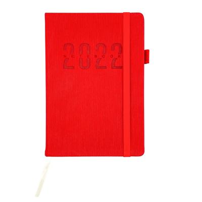 China Hardcover Manufacture custom logo promotional A5 hardcover PU leather journal notebook with elastic band for sale