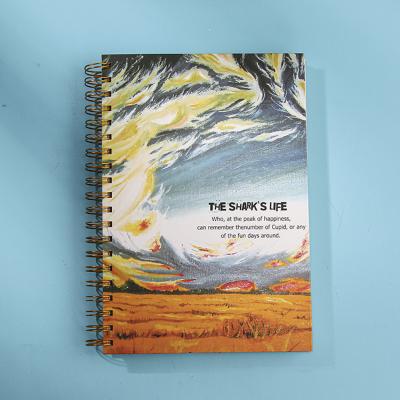 China Spiral Top custom paper colorful wholesale cheap spiral notebook for sale