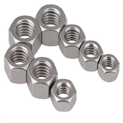 China Heavy Industry Hex Nut Stainless Steel Hex Nuts M1.6 M2 M3 M4 M5 M6 M8 M10 M12 M14 M16 DIN934 for sale