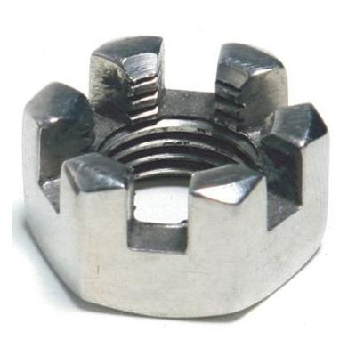 China Heavy Industry Hexagon Slotted And Castle Stainless Steel Nuts DIN 935 M4-M100 for sale