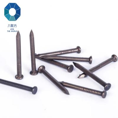 China OEM Service Customized Flat Nail /M4 *50 Stainless Steel Black Coated Wood Nail for sale