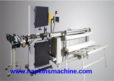 China High Speed Band Saw Cutting Machine For Hand Towel Roll And Jumbo Roll for sale