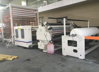 China 200m/ Min 3500mm Width Tissue Paper Roll Machine 7.5KW With Cutting for sale