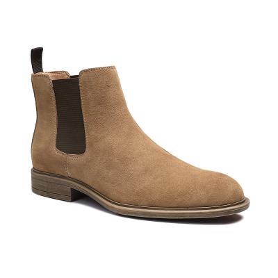 China New Style Breathable Winter Brown Custom Ankle Chelsea Boots For Men Leather for sale