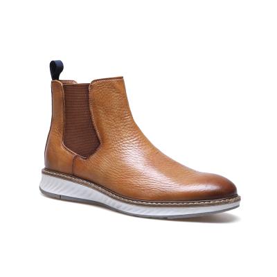 China Custom Oem High Quality Designer Breathable Platform Men's Leather Casual Boots for sale