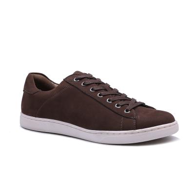 China Fashion Trend Stylish Breathable Nubuck Sneakers Original Leather Shoes For Men for sale