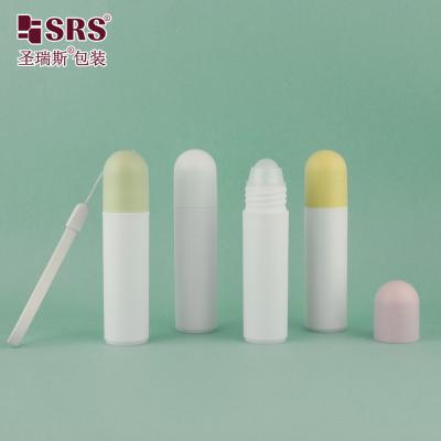 China 20ml White PP PCR Plastic Roll On Bottle For Essential Oil Perfume Lotion Eye Care for sale