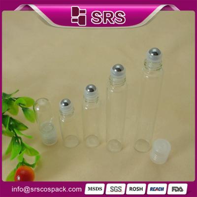 China 3ml, 5ml,10ml,15ml,20ml,30ml glass roll on bottle wholesale, fashion 5ml glass perfume bot for sale