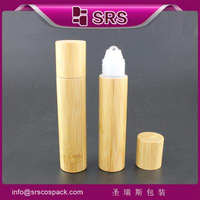 China screen printing 20ml bamboo roller ball bottle for sale