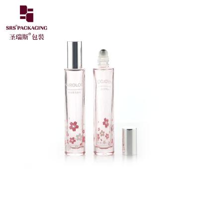 China GB1-15ml Thick Bottom Molded Glass Roller Bottle Cosmetic Packing Aluminum Cap for sale