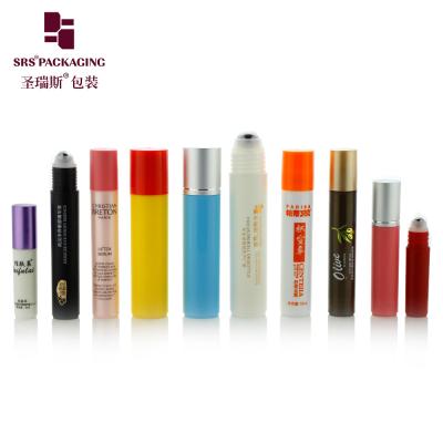 China Smooth Surface 20ml Round Cylinder PP Plastic Roll On Bottle For Eye Care Serum à venda