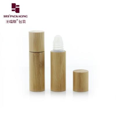 China BPP(P)-5ML Eye Serum Empty Roller Applicator Bottle with Bamboo Shell PP Ball for sale