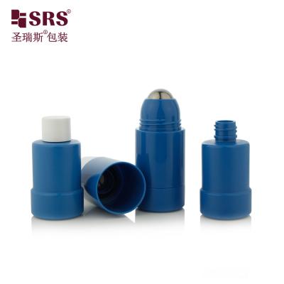 China RPPE(P)-50ML Dark Blue Deodorant Liquid Container with Roller Ball Applicator for Soothing Gel for Muscle for sale