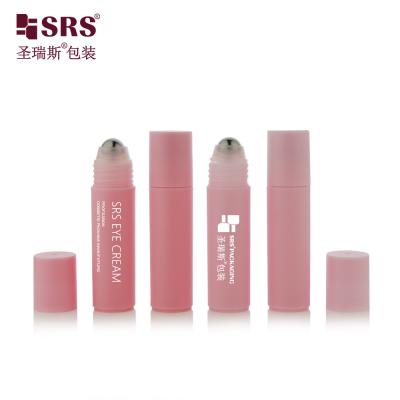 China RPPF-20ML Empty PCR PP Injection Roll On Bottle Frosted Faded Red For Refreshing for sale