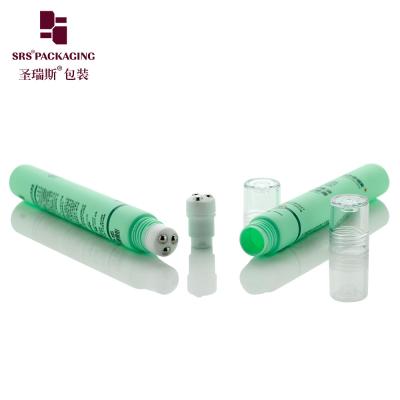 China Cosmetic PE Roll On Tube Green D19mm 20ml With Silkscreen Printing for sale