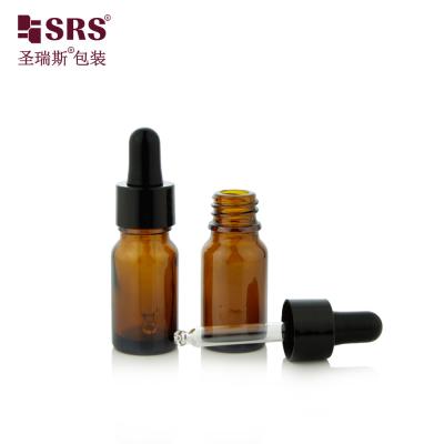 China D001-15ml Vacuum Amber Dropper Bottles Light Proof Leak Proof For Travel for sale