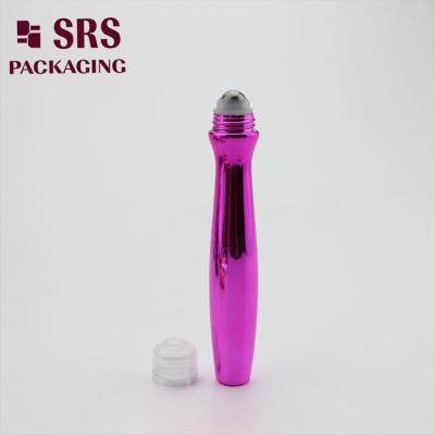 China SRS packaging empty plastic eye cream 15ml PETG roller ball bottle for sale