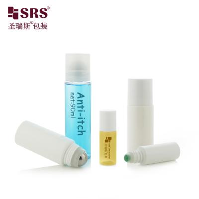 China PET30-90ML Transparent Plastic PET Roll On Bottle With 304 SUS Ball for sale