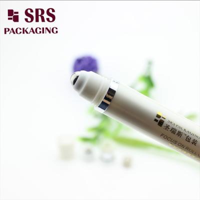 China No Leakage Luxury Cosmetic White Vibrating 10ML Roll on Bottle For Eye Cream for sale