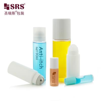 China Soothing Gel Plastic Roller Bottle 15ml 20ml 60ml 90ml 3oz With Gemstone Ball for sale