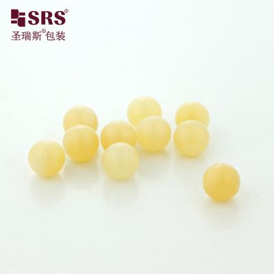 China Yellow Jade Crystal Gemstone Roller Ball 10mm for Essential Oil Bottle à venda