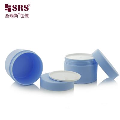 China SRSJK-150g Matt Blue PP Plastic Double Wall Jar Recycled For Hair Care Packaging à venda