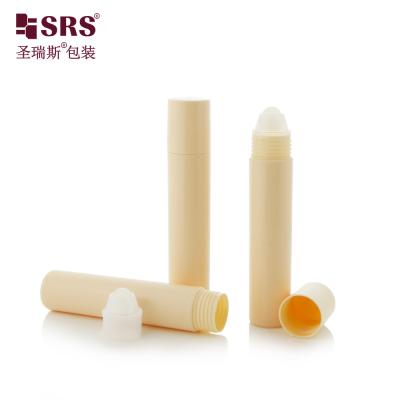 China Screw-On Closure 20ml PP Roll On Bottle Matte Frosted Finish Roll On Cap for Cosmetic and Pharmaceutical Packaging for sale