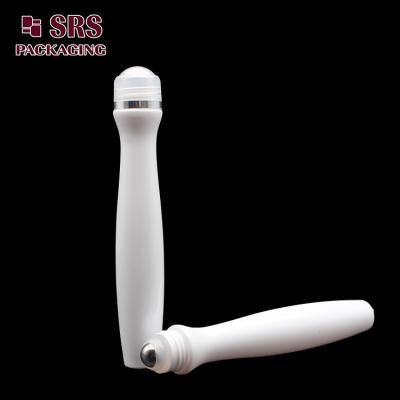 China SRS high quality plastic white color 15ml roller ball bottle for eye cream à venda