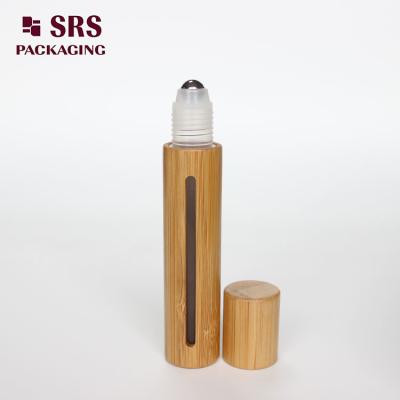 China Natural Color Bamboo Plastic Perfume Roll On Bottle 15ml for sale