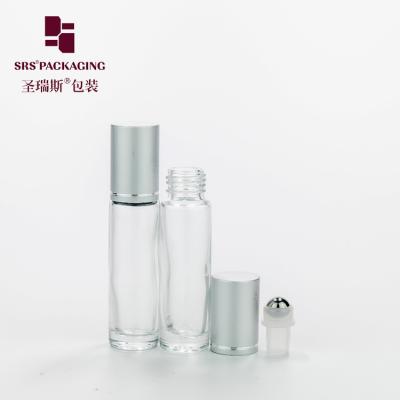 China No Leakage Glass 10ml Roller Bottles With Aluminum Cap Steel Ball Custom Decor à venda