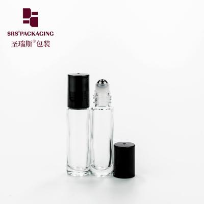 China Steel Ball Perfume Glass Roll On Bottles Metalized Painted Decoration 10ml à venda