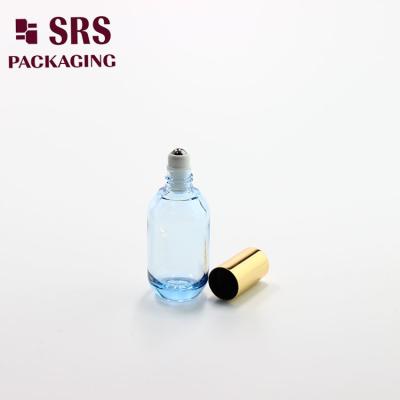 China Round Empty Plastic Refillable Roller Bottle 18ml for Essential Oils Perfume for sale