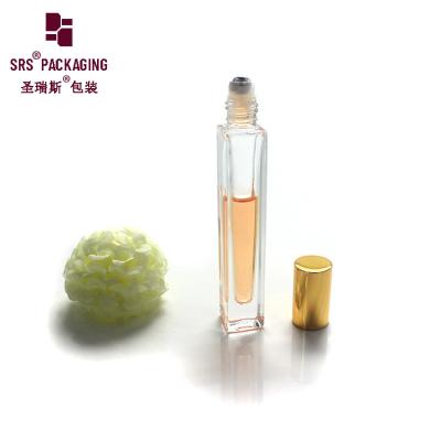 China No Leakage Thick Wall Clear Color Glass Roll On Bottle 10ml for Essential Oil for sale