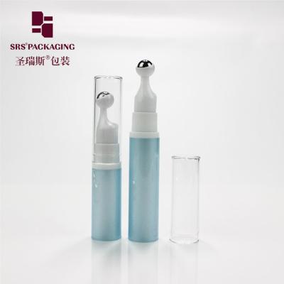 China wholesale cosmetic empty plastic 10ml 15ml airless 12ml roller bottle for cream à venda