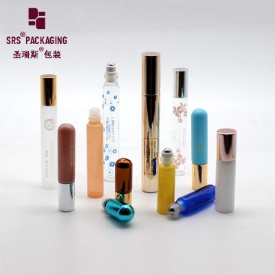 China Free sample empty different color thin wall glass perfume roller ball bottle for sale