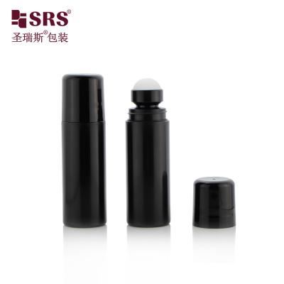 China RPPD Black Deodorant Aroma PP Roll On Bottle 90ml With Screw Cap for sale