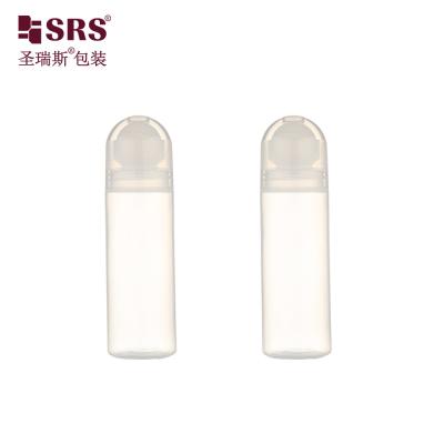 China RPPD-90ML Pharmaceutical Roller Bottle With Screw Cap Clear Plastic Roll on for Liquid Deodorant Empty Packaging Bottle for sale