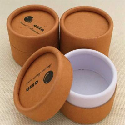 China Grace Balm Lipstick Tubes Recyclable Green Double Lid Transparent Eco-Friendly Cylinder Paper Cylinder Packaging for sale