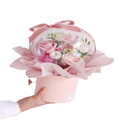 China Recycled Materials Selling Best Elegant Handmade Paper Christmas Welcome Hard Paper Flower Box for sale